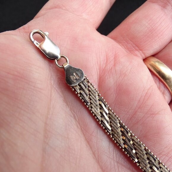 Vintage Italian 925 Sterling Silver Milor Bracelet 7 1/4" - Picture 9 of 9